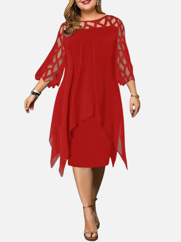 Maria | Festkjole Midikjole, Plus Size, Elegant