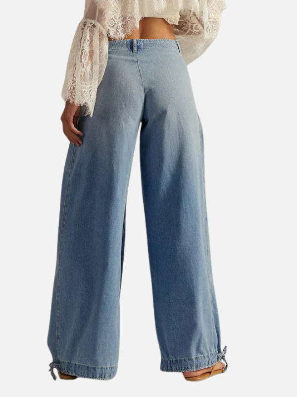 Anna | Løse Jeans med Elastik i Anklerne