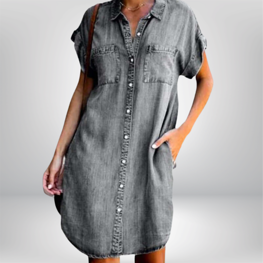 Arden™ | Casual Denim Kjole