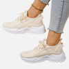 Lene | Chunky Sneakers med Snøre og Plateau