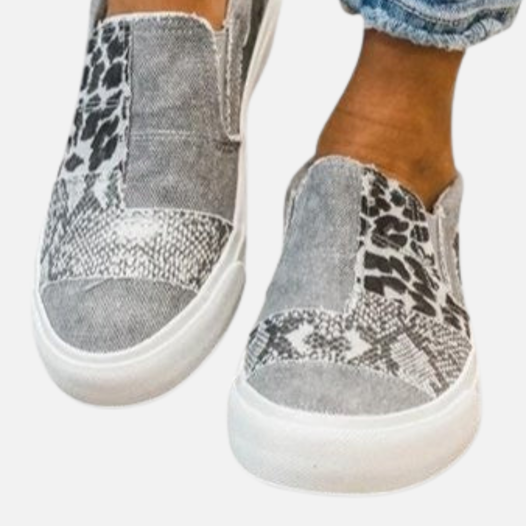 Susanne | Slip-on Sneakers med Dyreprint