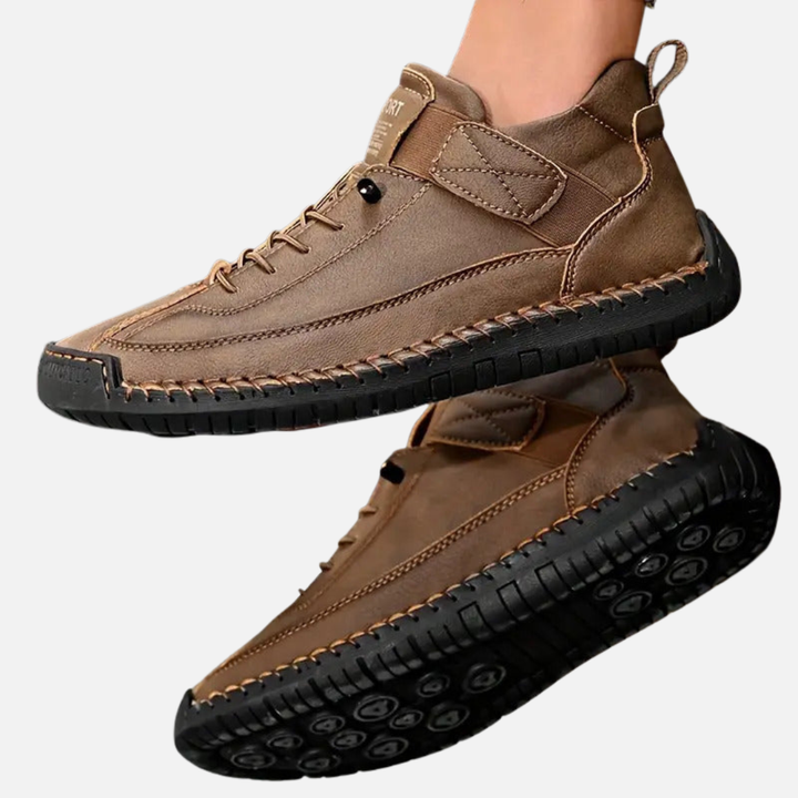 Anne | Håndsyede Høje Komfort Sneakers, Snøre