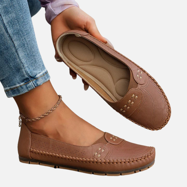 Karen | Bekvemme Slip-on Loafers, Flade Sko