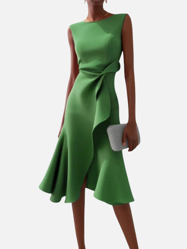 Anna | Elegant Figursyet Festkjole i Midi