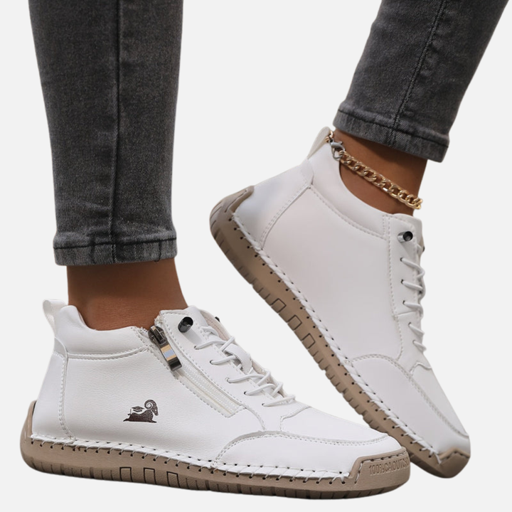 Hanne | Ankelsneakers med Lynlås og Snøre