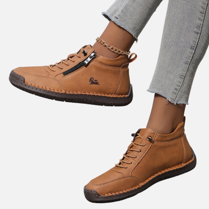Hanne | Ankelsneakers med Lynlås og Snøre