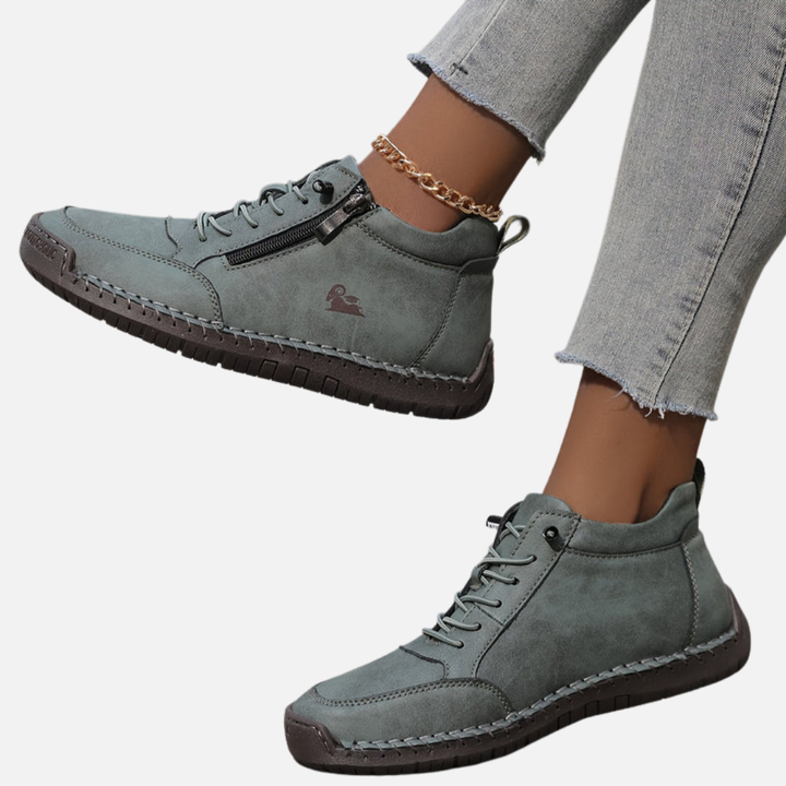 Hanne | Ankelsneakers med Lynlås og Snøre