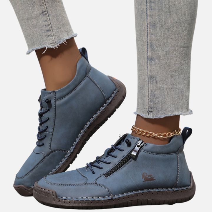 Hanne | Ankelsneakers med Lynlås og Snøre
