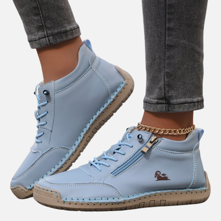 Hanne | Ankelsneakers med Lynlås og Snøre