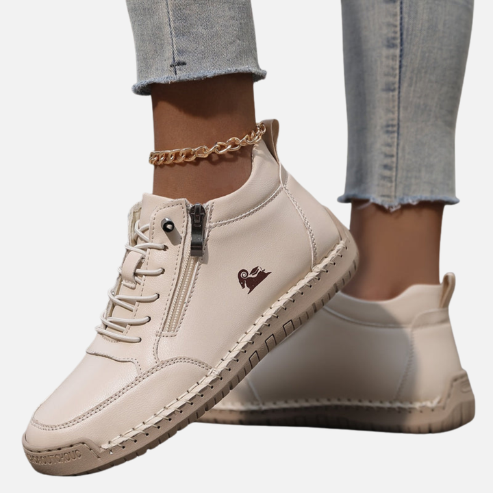 Hanne | Ankelsneakers med Lynlås og Snøre