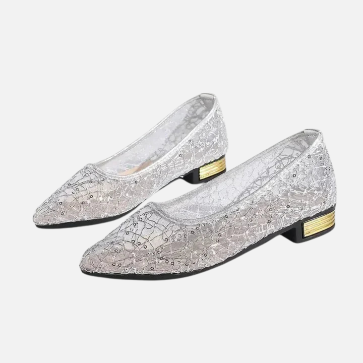 Ida | Ballerinasko med Blonde og Pailletter