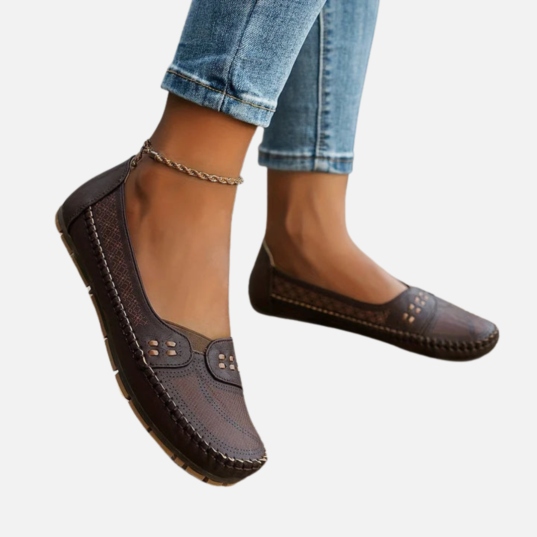 Karen | Bekvemme Slip-on Loafers, Flade Sko