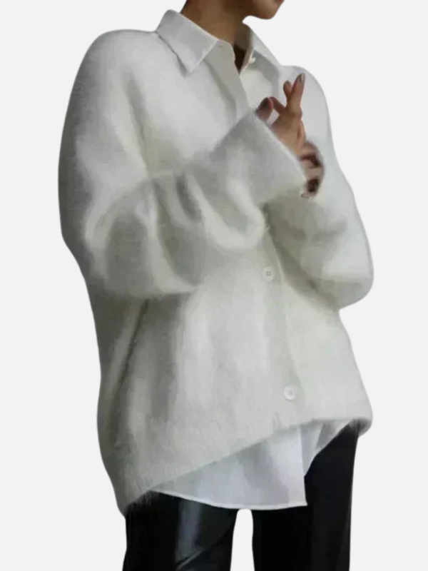 Camilla | Blød Cardigan med V-Hals, Oversize