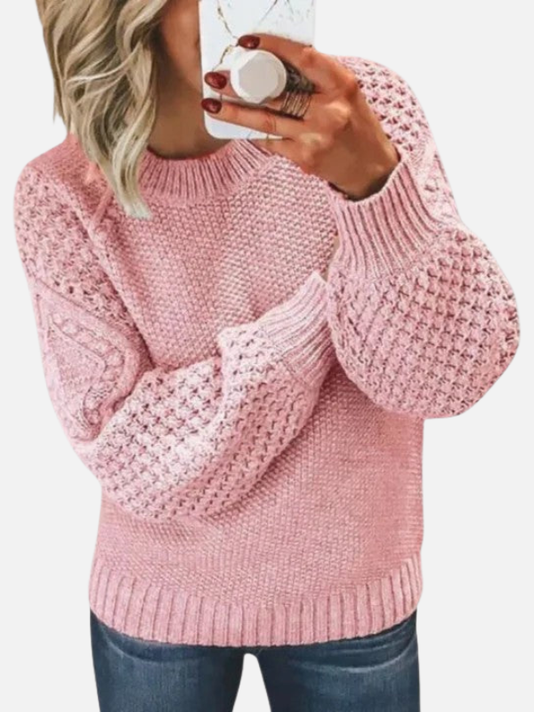 Anna | Blød Grovstrik Sweater med Rundhals