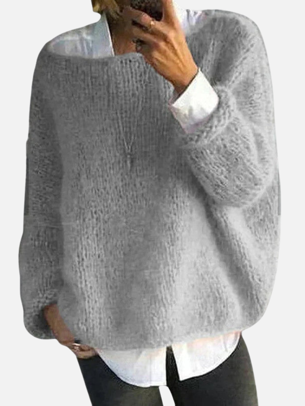 Kirsten | Blød Oversized Strik Sweater til Dame