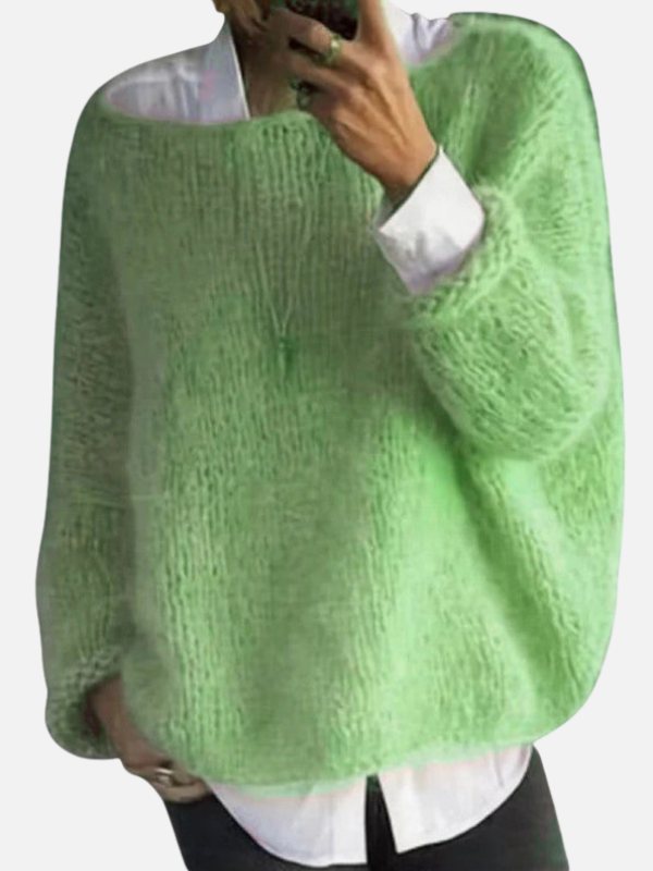 Kirsten | Blød Oversized Strik Sweater til Dame