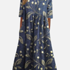 Maria | Blomstret Midikjole, Sommerkjole med Print