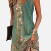 Mette | Blomstret Minikjole, Boho Sommerkjole