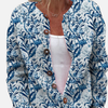Mary | Blomstret Strikcardigan med Knapper