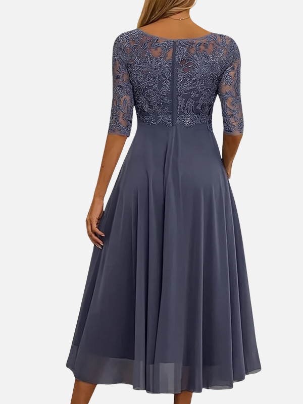 Camilla | Blondekjole, Elegant Festkjole Midi