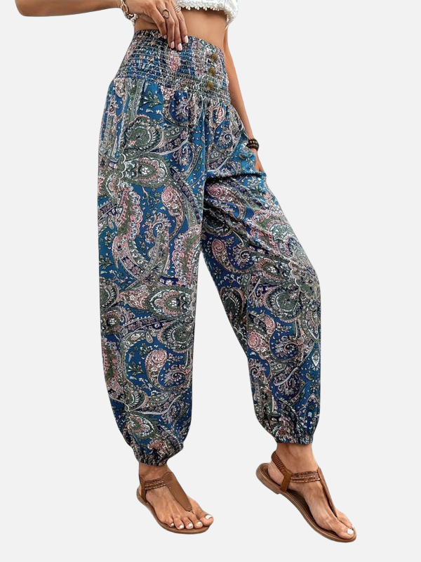 Anna | Boho Haremsbukser med Elastik