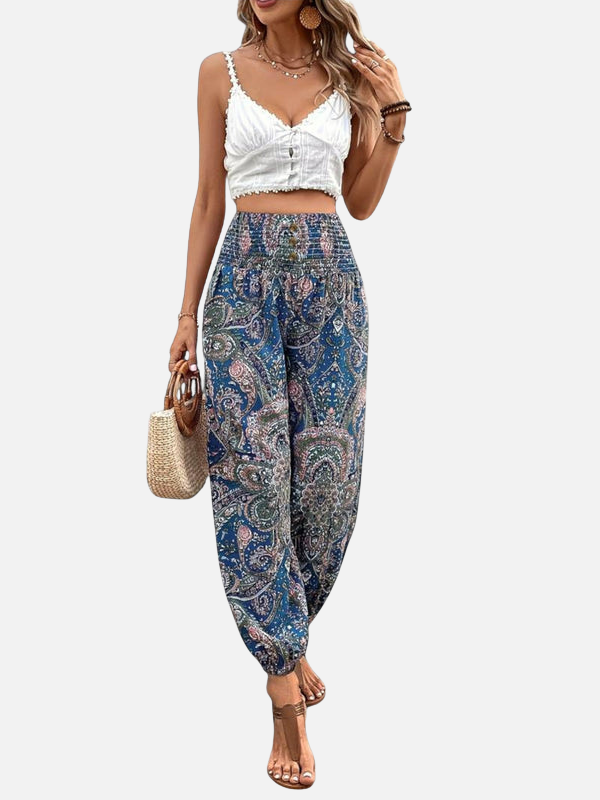 Anna | Boho Haremsbukser med Elastik