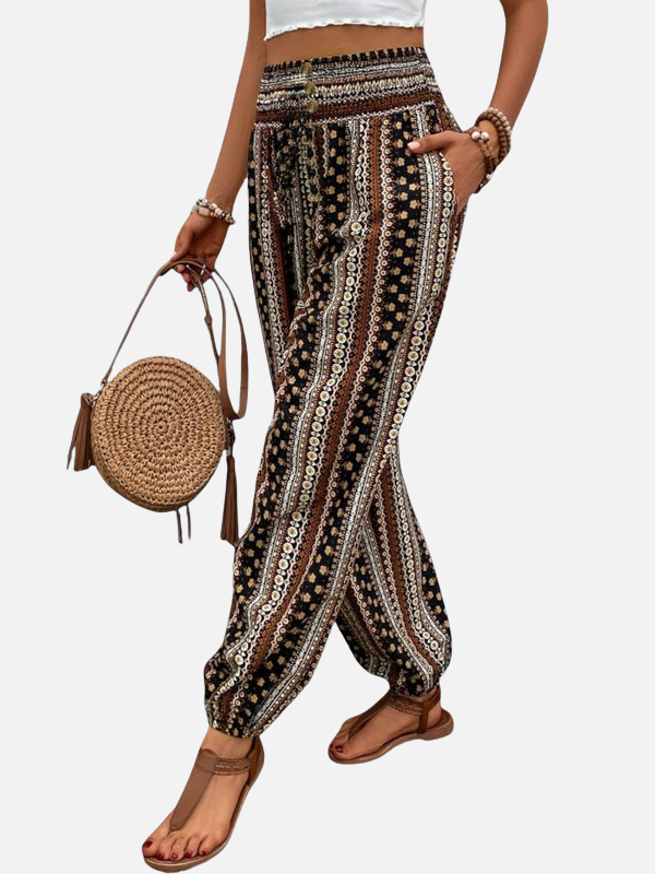Anna | Boho Haremsbukser med Elastik