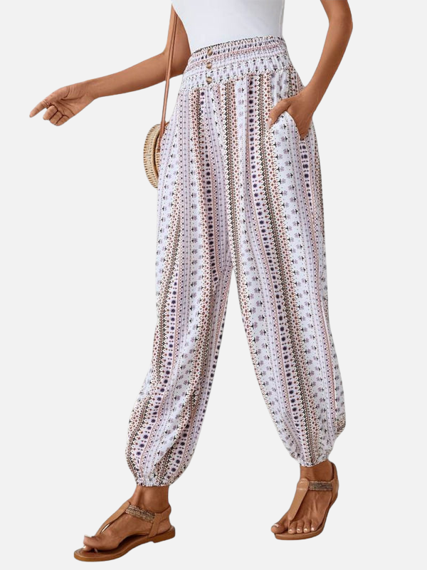 Anna | Boho Haremsbukser med Elastik
