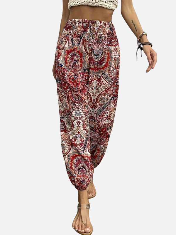 Anna | Boho Haremsbukser med Elastik