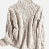Camilla | Snoet Kabelstrik Sweater med Rullekrave