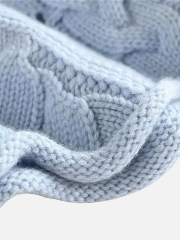 Camilla | Snoet Kabelstrik Sweater med Rullekrave