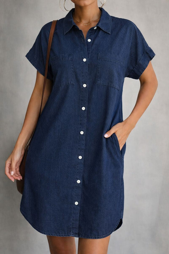 Elenore | Denim Kjole