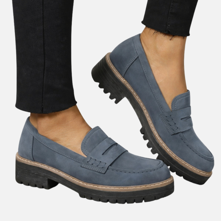 Mette | Chunky Penny Loafers til Dame, Klassisk
