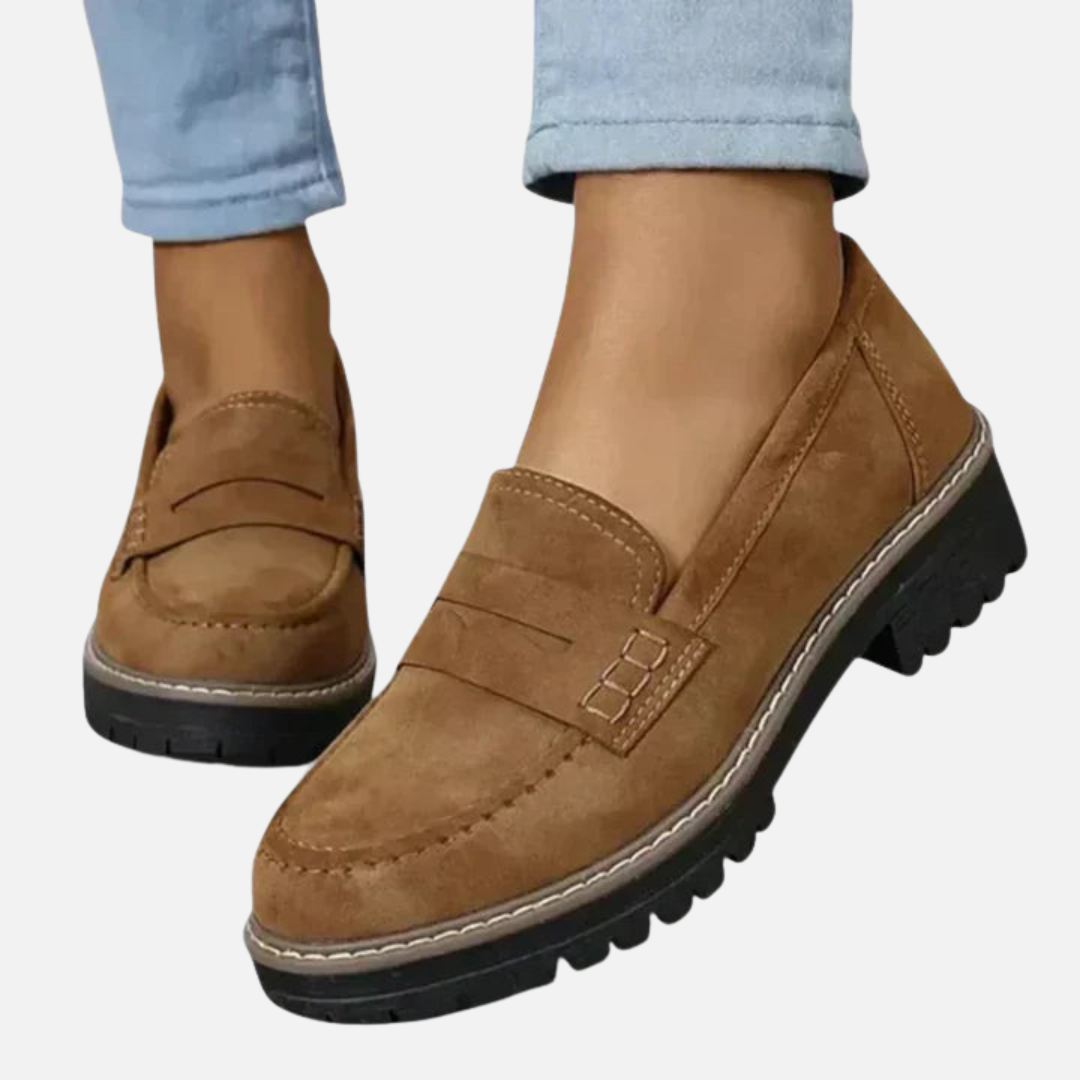 Mette | Chunky Penny Loafers til Dame, Klassisk