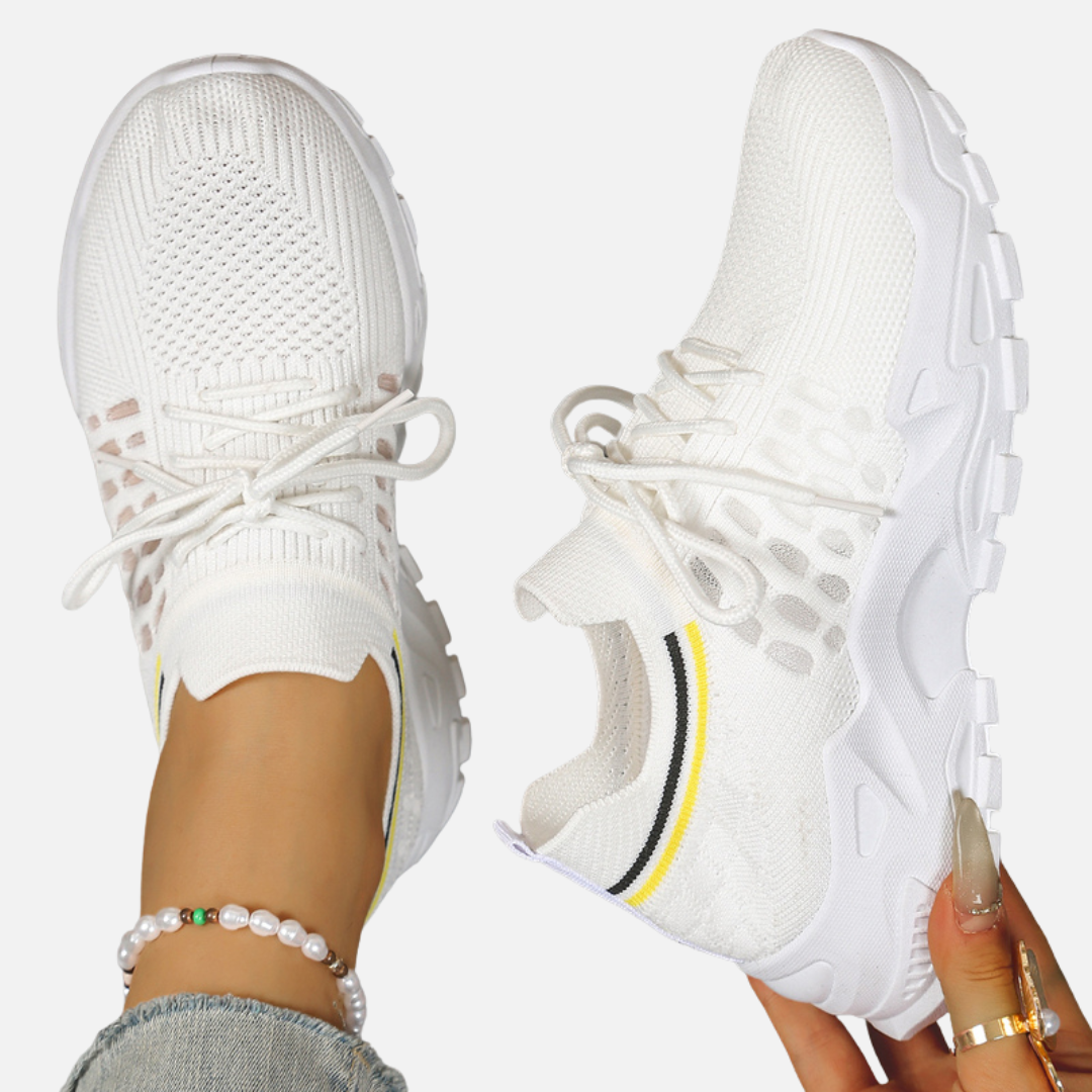 Lene | Chunky Sneakers med Snøre og Plateau
