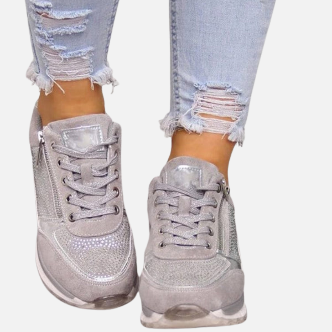 Camilla | Damesneakers med Lynlås og Snøre