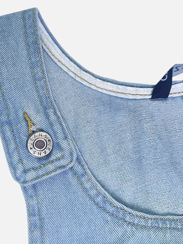 Helle | Denim Spencerkjole med Lommer