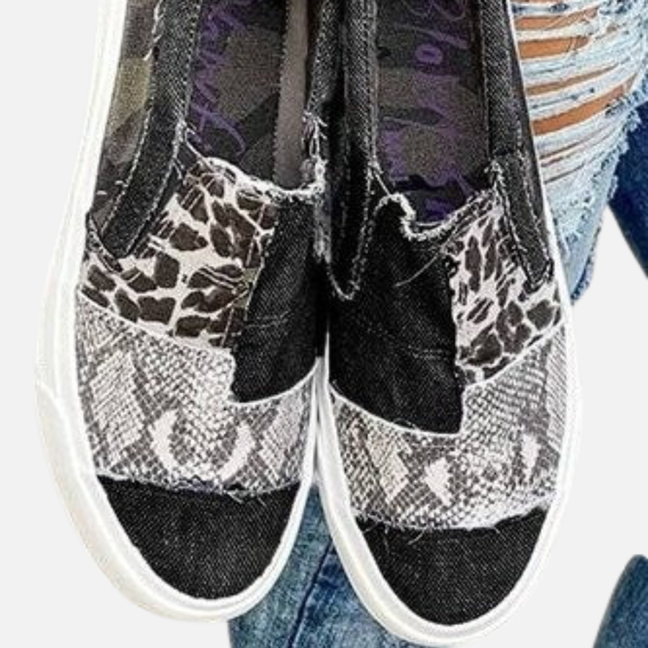 Susanne | Slip-on Sneakers med Dyreprint
