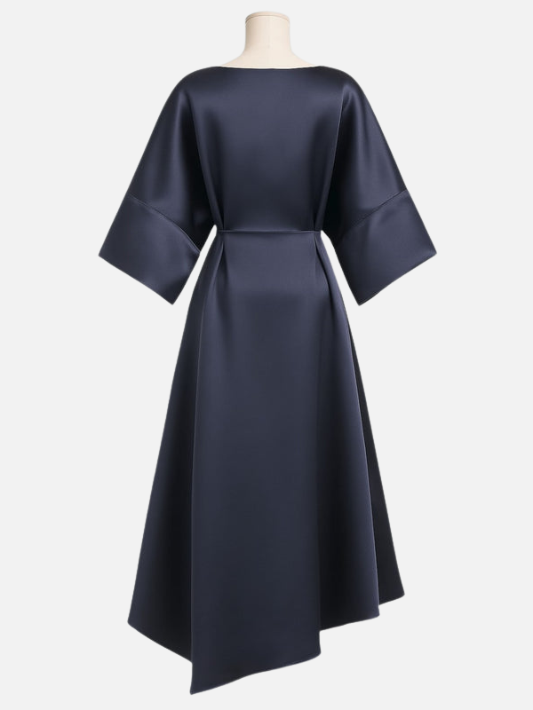 Karen | Draperet Satin Maxikjole