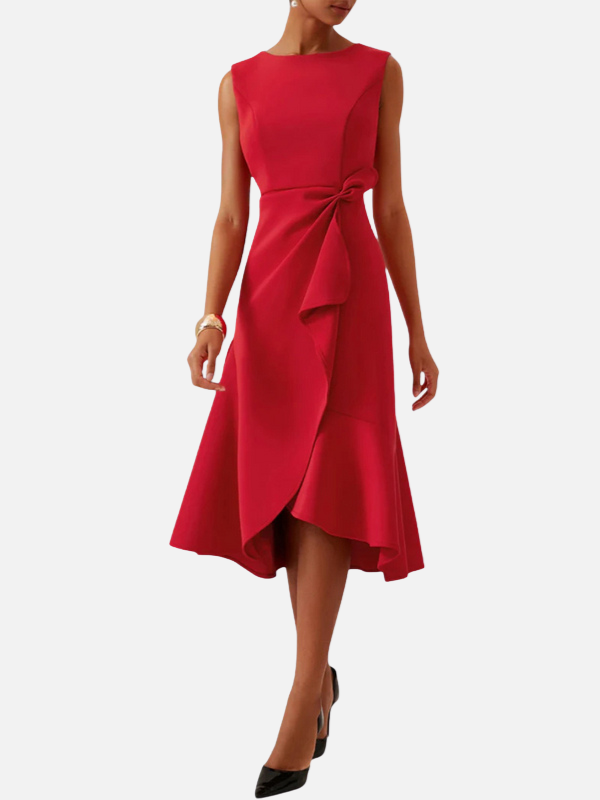 Anna | Elegant Figursyet Festkjole i Midi