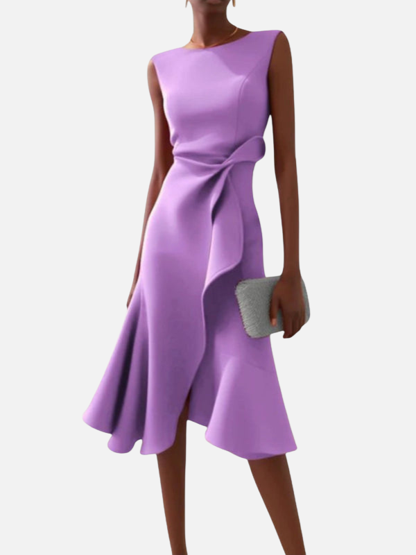Anna | Elegant Figursyet Festkjole i Midi
