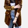 Lene | Elegant Fløjlsblazer med Reverskrave