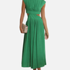 Anna | Elegant Midikjole med Cut-Out