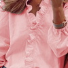 Ida | Elegant V-Hals Bluse med Flæser