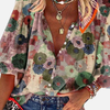 Anna | Farverig Blomstret Boho Bluse