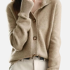 Anne | Finstrik Cardigan med Krave og Knapper