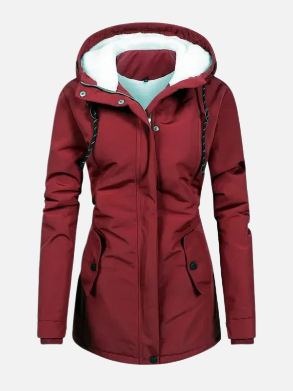 Lene | Foret Parka med Hætte & Teddyfór – Dame
