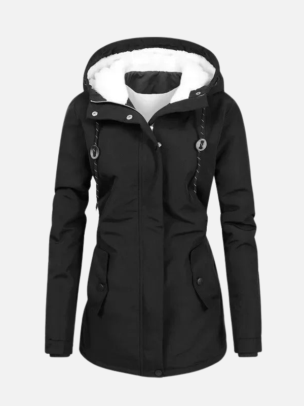 Lene | Foret Parka med Hætte & Teddyfór – Dame
