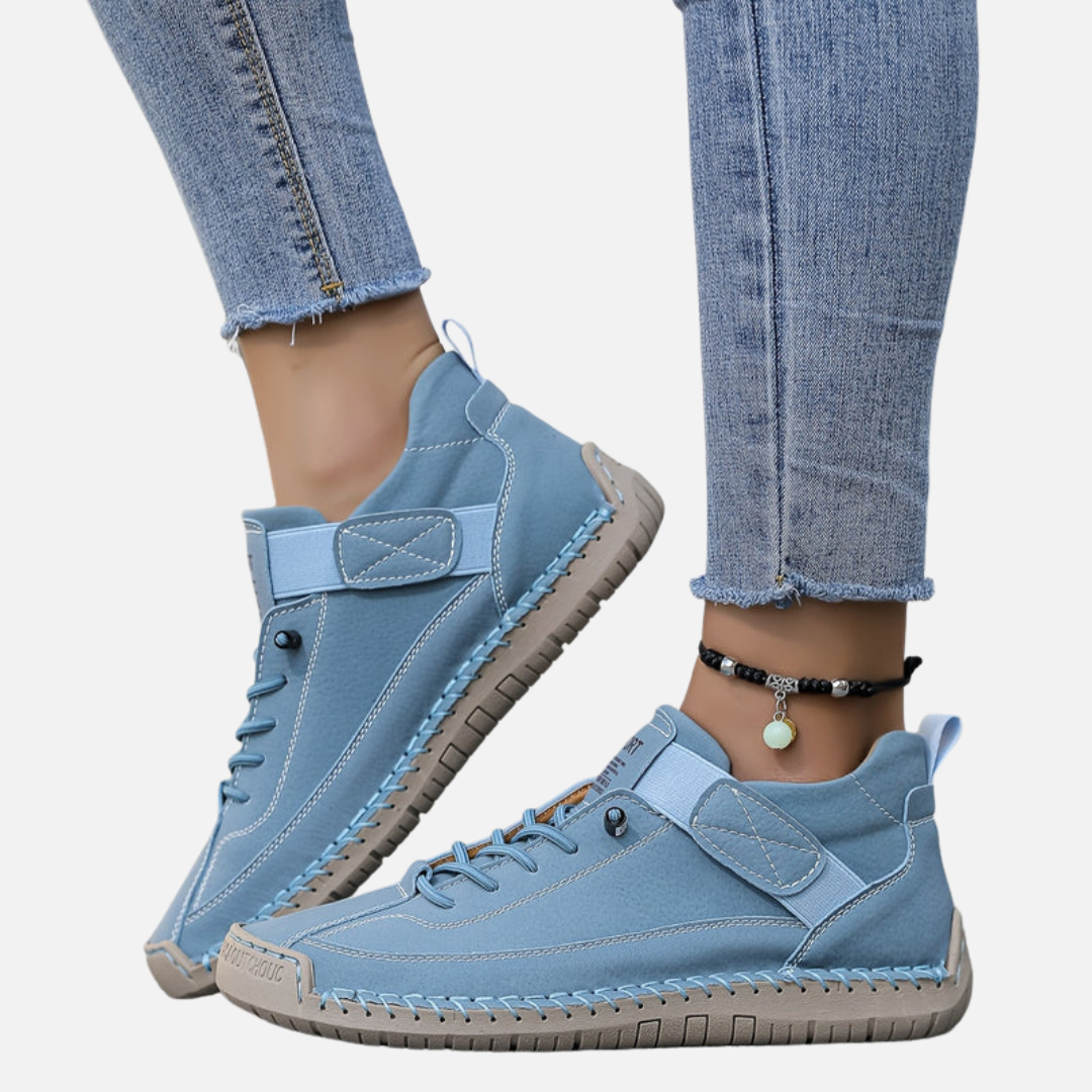 Anne | Håndsyede Høje Komfort Sneakers, Snøre