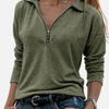 Lene | Half-Zip Trøje med Krave